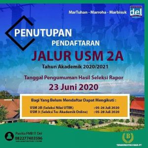 Penutupan Pendaftaran Jalur Ujian Saringan Masuk 2A (USM 2A)