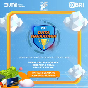 Yuk, ikutan BRI Data Hackathon 2021 dan raih kesempatan untuk memenangkan total hadiah senilai 450 juta Rupiah!!