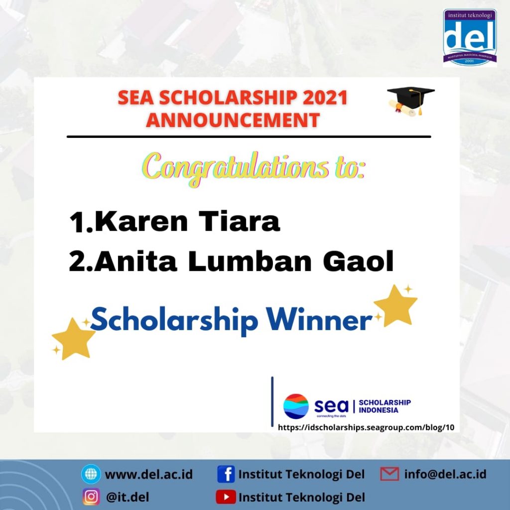 Mahasiswa Institut Teknologi Del Berhasil Memenangkan Sea Scholarship Indonesia 2021