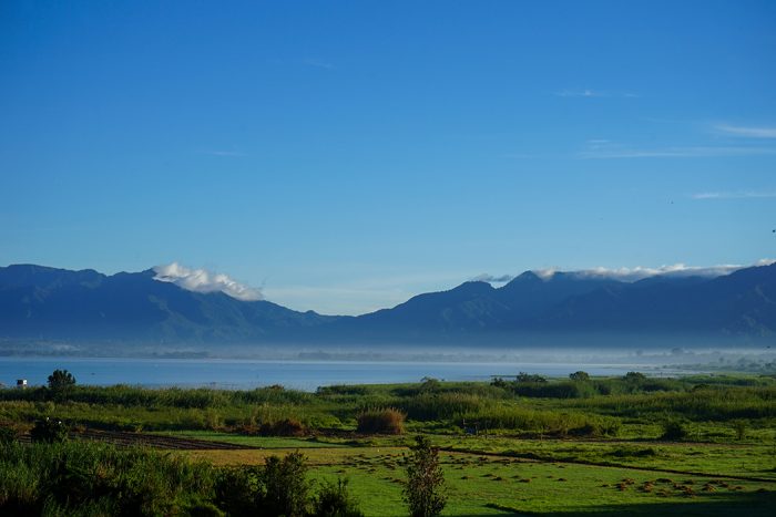 Pemandangan Danau Toba dari kampus Institut Teknologi Del