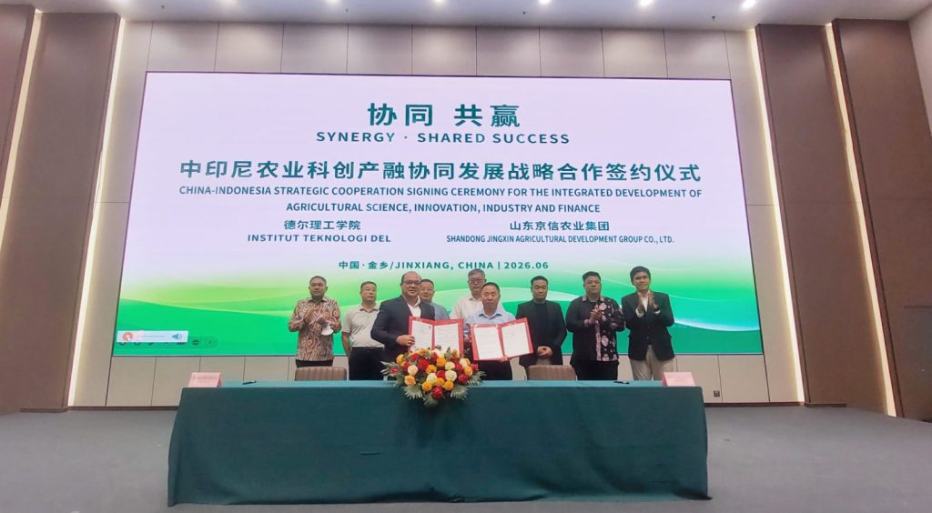 IT Del Jalin Kemitraan Strategis dengan Shandong Jingxin Agricultural Development Group Tiongkok